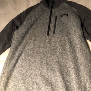 Grey quarter zip Patagonia.